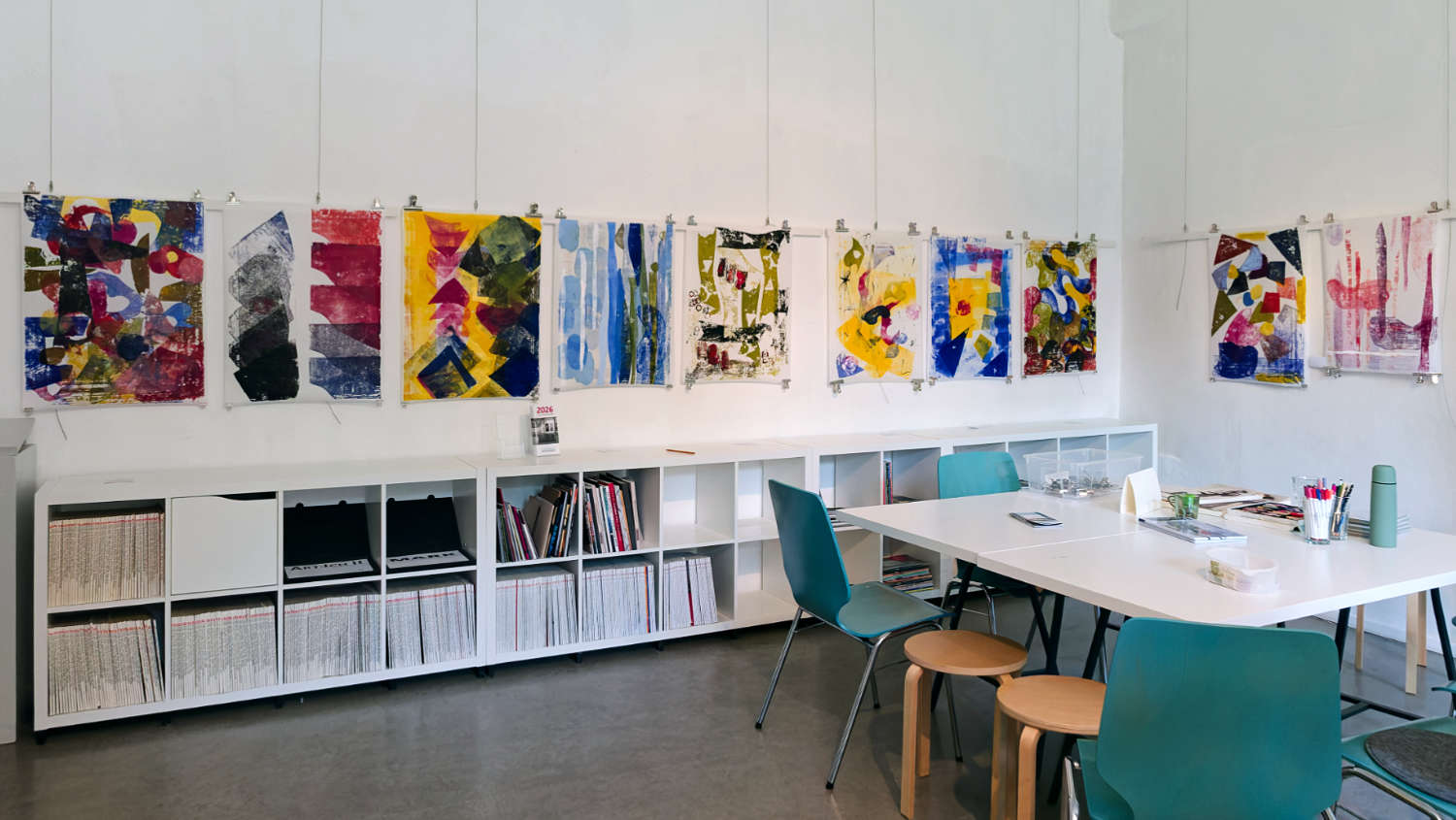 Workshop Collagedruck mit Peter und Conrad Panzner