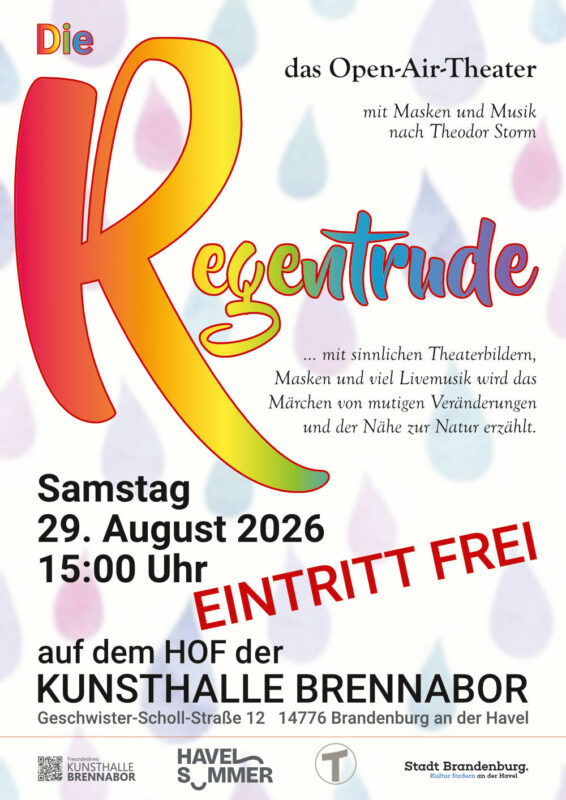 Die Regentrude - das Open-Air-Theater am 29.8.2026 um 15:00 Uhr auf dem Hof der Kunsthalle Brennabor